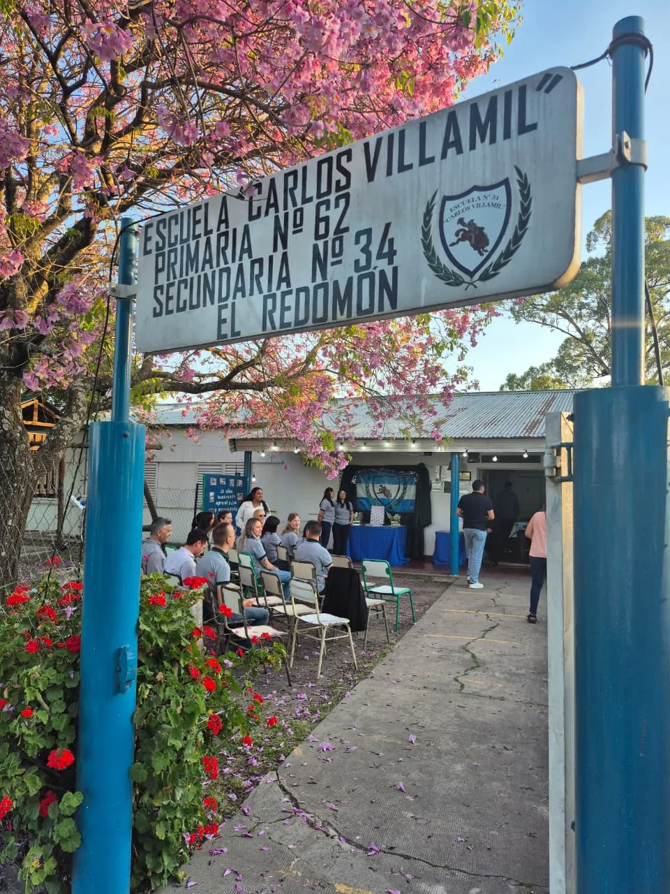 Escuela Secundaria  N° 34 “Carlos Villamil” El Redomón. Entrega de Placa por su 25° Aniversario de creación y Acuerdo de Padrinazgo.